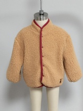 Sherpa Fleece Stand-collar Baby Jacket