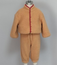 Sherpa Fleece Mandarin-Collar Baby 2-Piece Set