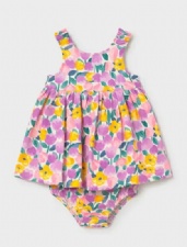 Baby Printed Dress with Bloomers
