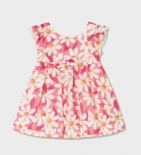 Baby Floral Print Ruffled Dress