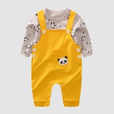Boys Long-sleeve Overalls Set
