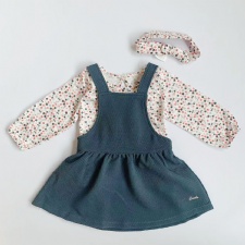 Baby Girl Printed Dress With Headband