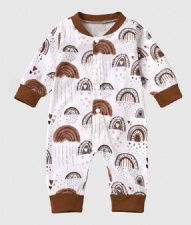 Newborn Boy Long-sleeve Footless Romper