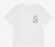 Girls Ivory Floral Logo T-Shirt