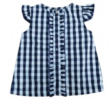 Baby Gingham Sleeveless Top