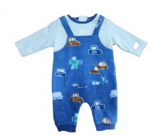Baby Printed Overalls Set
