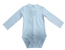 Long-sleeve Mock Neck Collar Baby Bodysuit